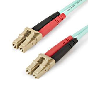 StarTech.com 450FBLCLC2 Cabo InfiniBand Fibra Ótica 2 m LC Cor aqua