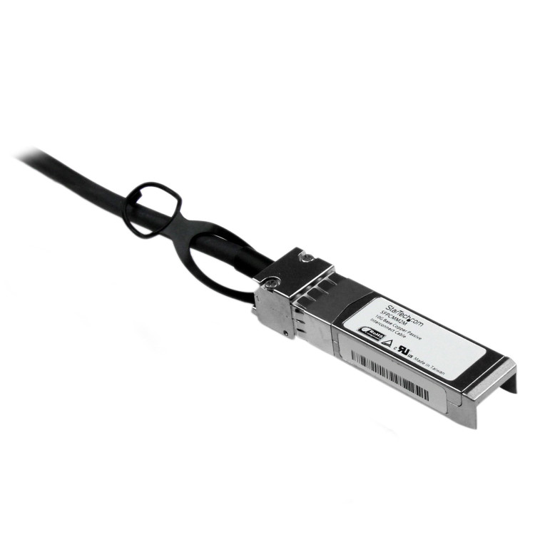 StarTech.com Cabo Twinax anexado direto passivo 10 Gigabit Ethernet (10GbE) SFP+ compatível com Cisco SFP-H10GB-CU2M- 2 m