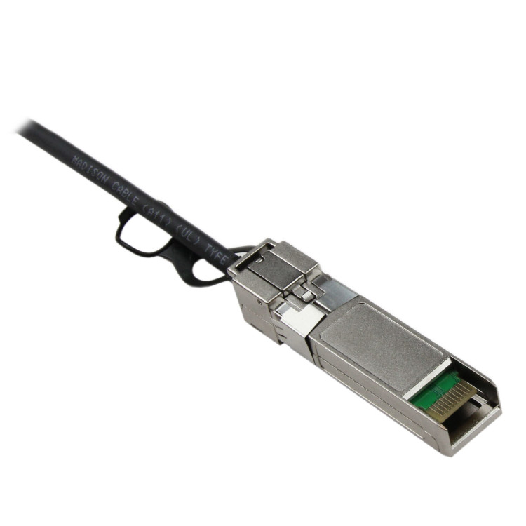 StarTech.com Cabo Twinax anexado direto passivo 10 Gigabit Ethernet (10GbE) SFP+ compatível com Cisco SFP-H10GB-CU2M- 2 m
