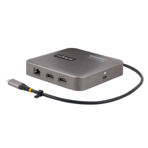 StarTech.com 102B-USBC-MULTIPORT base & duplicador de portas Com fios USB 3.2 Gen 2 (3.1 Gen 2) Type-C Cinzento 2