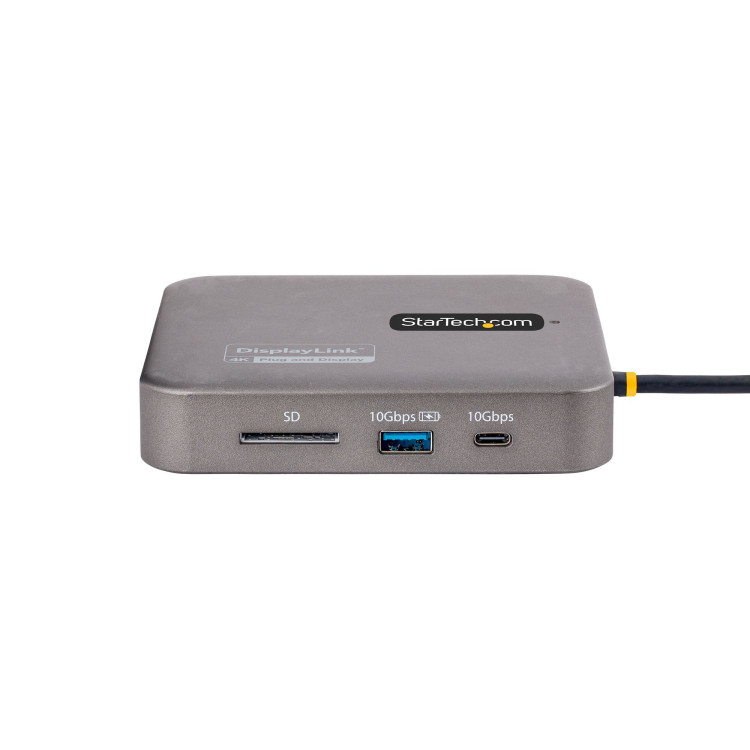 StarTech.com 102B-USBC-MULTIPORT base & duplicador de portas Com fios USB 3.2 Gen 2 (3.1 Gen 2) Type-C Cinzento