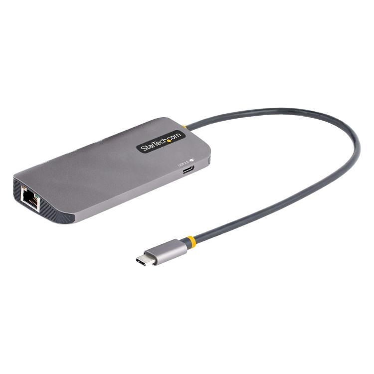 StarTech.com 127B-USBC-MULTIPORT base & duplicador de portas Com fios USB 3.2 Gen 1 (3.1 Gen 1) Type-C Cinzento