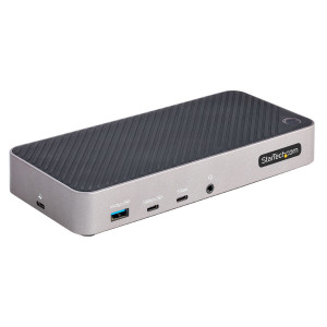 StarTech.com 116E-USBC-DOCK base & duplicador de portas Com fios USB 3.2 Gen 2 (3.1 Gen 2) Type-C Cinzento, Prateado