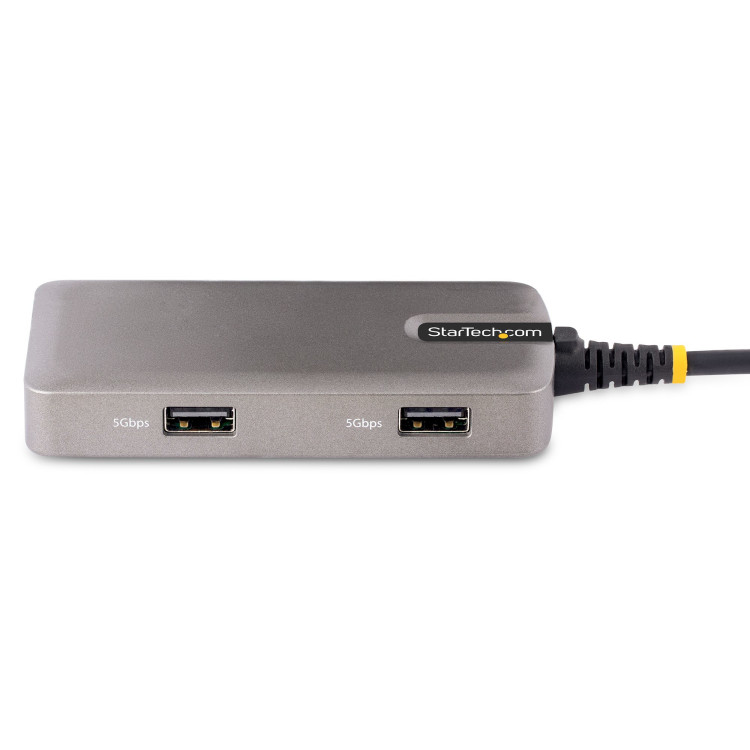 StarTech.com 103B-USBC-MULTIPORT base & duplicador de portas Com fios USB 3.2 Gen 2 (3.1 Gen 2) Type-C Cinzento