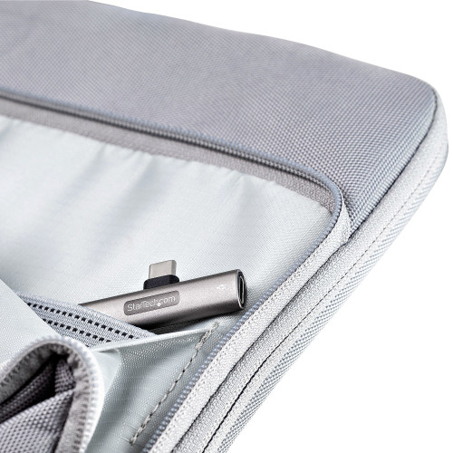 StarTech.com CDP2CAPDM base & duplicador de portas USB 2.0 Type-C Prateado