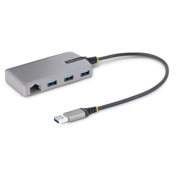 StarTech.com 5G3AGBB-USB-A-HUB base & duplicador de portas Com fios USB 3.2 Gen 1 (3.1 Gen 1) Type-A Cinzento