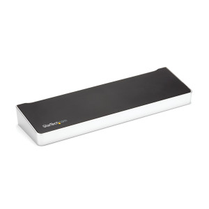 StarTech.com DK30CH2DPPDU base & duplicador de portas Com fios USB 3.2 Gen 1 (3.1 Gen 1) Type-C Preto, Prateado