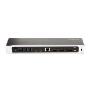 StarTech.com DK30CH2DPPDU base & duplicador de portas Com fios USB 3.2 Gen 1 (3.1 Gen 1) Type-C Preto, Prateado 2