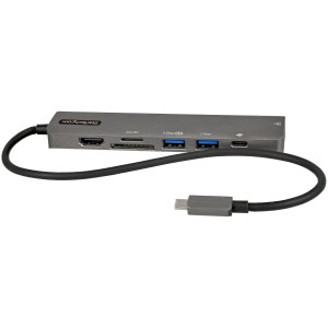 StarTech.com Adaptador multiportas USB C - USB-C para HDMI 2.0 de 4K 60Hz, Passagem de Fornecimento de energia de 100 W, 2