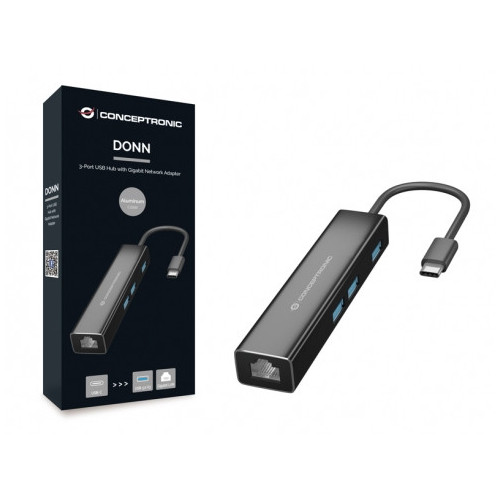 Conceptronic DONN07B base & duplicador de portas USB 3.2 Gen 1 (3.1 Gen 1) Type-C Preto Conceptronic DONN07B base & duplicador de portas USB 3.2 Gen 1 (3.1 Gen 1) Type-C Preto