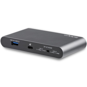 StarTech.com Dock USB C - DisplayPort com monitor duplo de 4K - Estação de encaixe mini para portátil - Passagem de 2