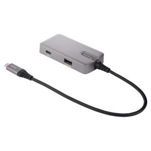 StarTech.com Adaptador Multiportas USB C - USB-C a 4K 60Hz HDMI 2.0, PD de 100W - Hub USB de 3 portas 10Gbps - Mini Dock
