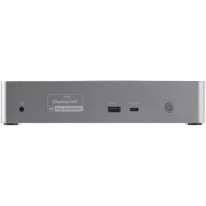 StarTech.com DK31C4DPPDUE base & duplicador de portas Com fios USB 3.2 Gen 2 (3.1 Gen 2) Type-C Preto, Cinzento