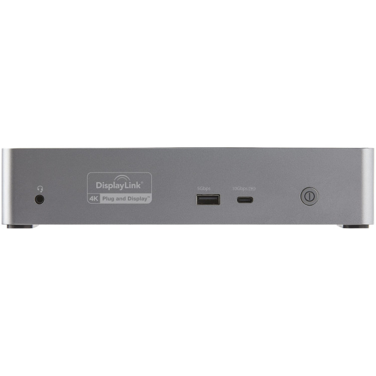 StarTech.com DK31C4DPPDUE base & duplicador de portas Com fios USB 3.2 Gen 2 (3.1 Gen 2) Type-C Preto, Cinzento