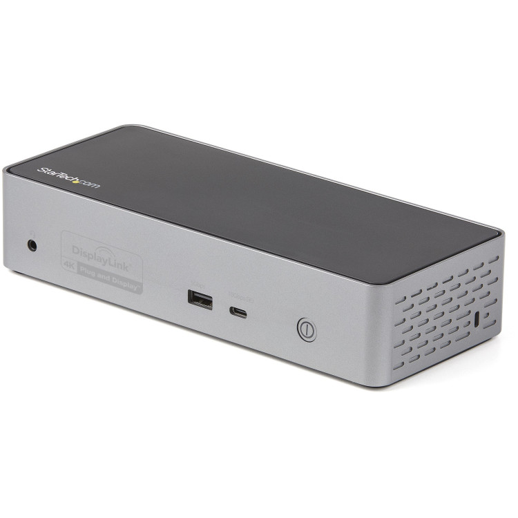 StarTech.com DK31C4DPPDUE base & duplicador de portas Com fios USB 3.2 Gen 2 (3.1 Gen 2) Type-C Preto, Cinzento
