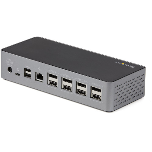StarTech.com DK31C4DPPDUE base & duplicador de portas Com fios USB 3.2 Gen 2 (3.1 Gen 2) Type-C Preto, Cinzento StarTech.com DK31C4DPPDUE base & duplicador de portas Com fios USB 3.2 Gen 2 (3.1 Gen 2) Type-C Preto, Cinzento