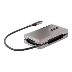 StarTech.com DKT31CH2CPD3 base & duplicador de portas Com fios USB 3.2 Gen 2 (3.1 Gen 2) Type-C Cinzento