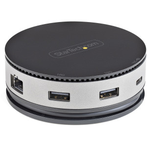 StarTech.com DKT31CHDVCM base & duplicador de portas Com fios USB 3.2 Gen 2 (3.1 Gen 2) Type-C Preto, Cinzento