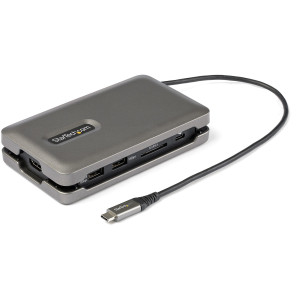 StarTech.com Adaptador multiportas USB C - USB C para HDMI 2.0 de 4K 60Hz - Concentrador USB de 10 Gbps de 2 portas - Passagem