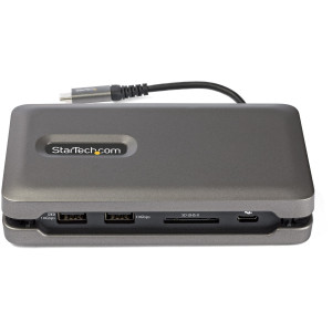 StarTech.com Adaptador multiportas USB C - USB C para HDMI 2.0 de 4K 60Hz - Concentrador USB de 10 Gbps de 2 portas - Passagem 2