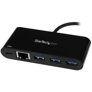 StarTech.com HB30C3AGEPD base & duplicador de portas Com fios USB 3.2 Gen 1 (3.1 Gen 1) Type-C Preto 2