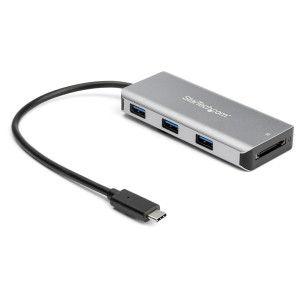 StarTech.com HB31C3ASDMB base & duplicador de portas USB 3.2 Gen 2 (3.1 Gen 2) Type-C Preto, Cinzento 2
