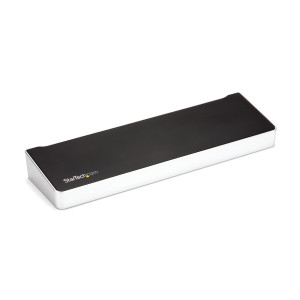 StarTech.com DK30CH2DEPUE base & duplicador de portas Com fios USB 3.2 Gen 1 (3.1 Gen 1) Type-C Preto, Prateado
