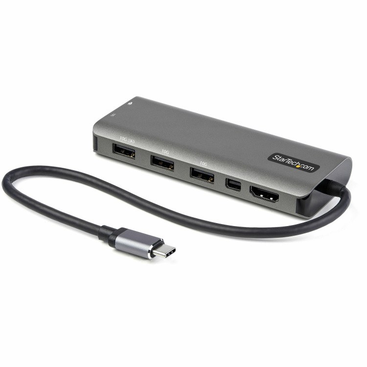 StarTech.com Adaptador multiportas USB C - USB-C para HDMI ou Mini DisplayPort de 4K 60Hz, Passagem de Fornecimento de energia