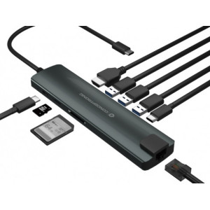 Conceptronic DONN06G USB 3.2 Gen 1 (3.1 Gen 1) Type-C Preto, Prateado 2