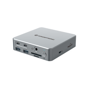 Conceptronic DONN25G base & duplicador de portas Com fios USB 3.2 Gen 2 (3.1 Gen 2) Type-C Prateado 2