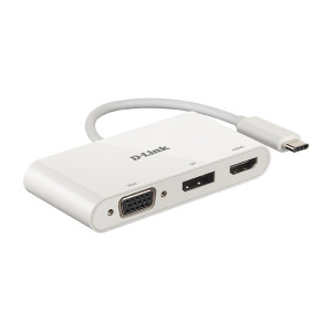 D-Link DUB-V310 base & duplicador de portas Com fios USB 3.2 Gen 1 (3.1 Gen 1) Type-C Branco
