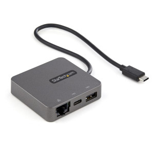 StarTech.com DKT31CHVL base & duplicador de portas Com fios USB 3.2 Gen 2 (3.1 Gen 2) Type-C Preto, Prateado