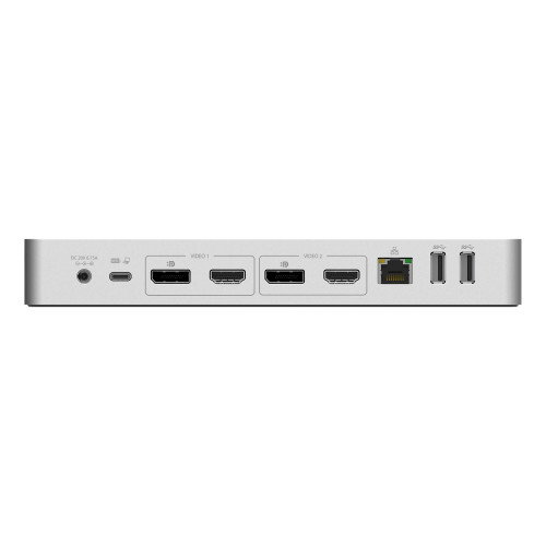 StarTech.com DK30C2DPPDUE base & duplicador de portas Com fios USB 3.2 Gen 1 (3.1 Gen 1) Type-C Preto, Cinzento