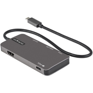 StarTech.com Adaptador multiportas USB C - USB-C para HDMI de 4K, Passagem de Fornecimento de Energia de 100 W, Ranhura 2