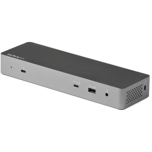 StarTech.com TB3CDK2DHUE base & duplicador de portas Com fios Thunderbolt 3 Preto, Cinzento StarTech.com TB3CDK2DHUE base & duplicador de portas Com fios Thunderbolt 3 Preto, Cinzento