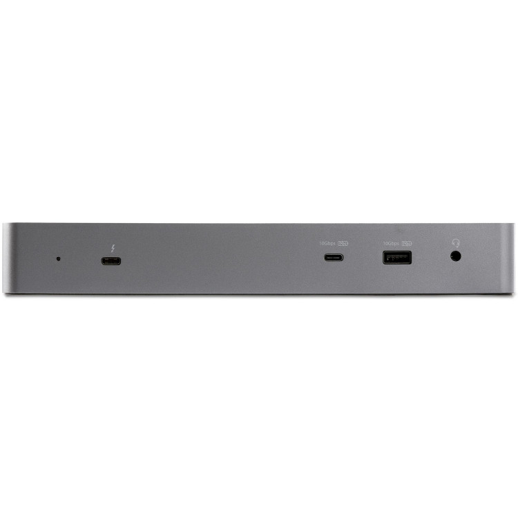 StarTech.com TB3CDK2DHUE base & duplicador de portas Com fios Thunderbolt 3 Preto, Cinzento