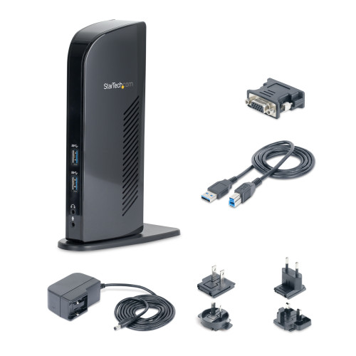 StarTech.com Docking station USB 3.0 de monitor duplo com HDMI - DVI - 6 x portas USB StarTech.com Docking station USB 3.0 de monitor duplo com HDMI - DVI - 6 x portas USB