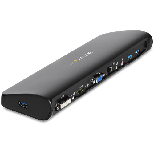 StarTech.com Estação de encaixe USB 3.0 de monitor duplo com HDMI e DVI VGA StarTech.com Estação de encaixe USB 3.0 de monitor duplo com HDMI e DVI VGA