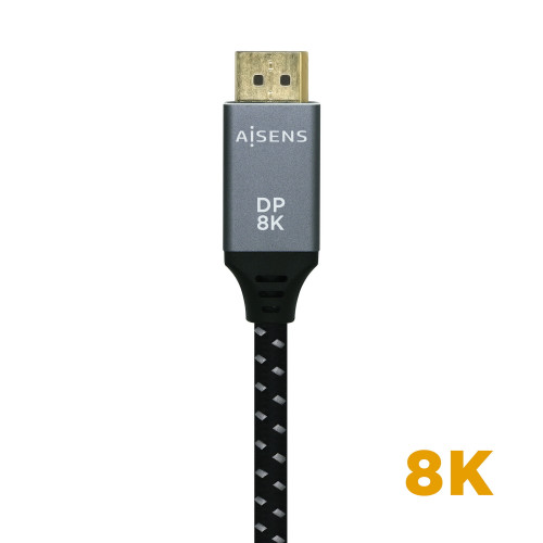AISENS A149-0435 cabo DisplayPort 1 m Preto, Cinzento