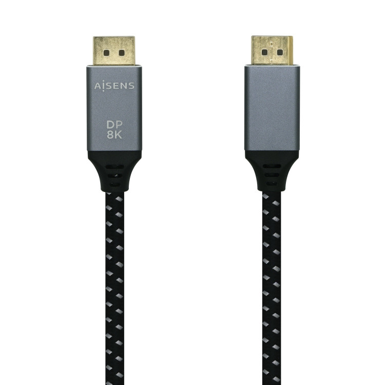 AISENS A149-0435 cabo DisplayPort 1 m Preto, Cinzento
