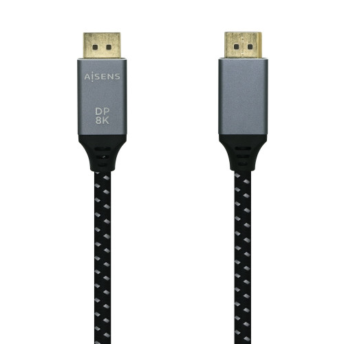 AISENS A149-0435 cabo DisplayPort 1 m Preto, Cinzento