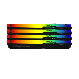 Kingston Technology FURY Beast RGB módulo de memória 64 GB 4 x 16 GB DDR5 5600 MT s 2