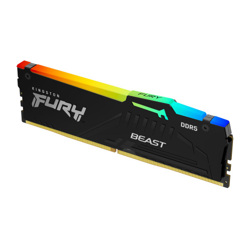 Kingston Technology FURY Beast RGB módulo de memória 8 GB 1 x 8 GB DDR5 6000 MT s ECC Kingston Technology FURY Beast RGB módulo de memória 8 GB 1 x 8 GB DDR5 6000 MT s ECC