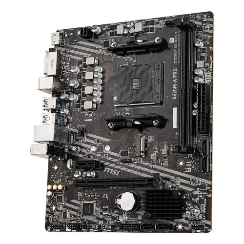 MSI A520M-A PRO motherboard AMD A520 Socket AM4 micro ATX MSI A520M-A PRO motherboard AMD A520 Socket AM4 micro ATX