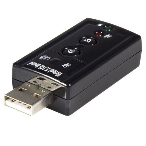 StarTech.com ICUSBAUDIO7 placa de som 7.1 canais USB StarTech.com ICUSBAUDIO7 placa de som 7.1 canais USB