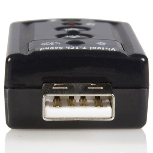 StarTech.com ICUSBAUDIO7 placa de som 7.1 canais USB StarTech.com ICUSBAUDIO7 placa de som 7.1 canais USB