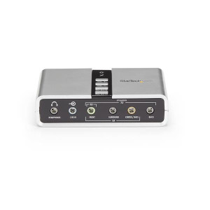 StarTech.com Placa de Adaptador de Som Externa USB 7.1 com Áudio Digital SPDIF 2