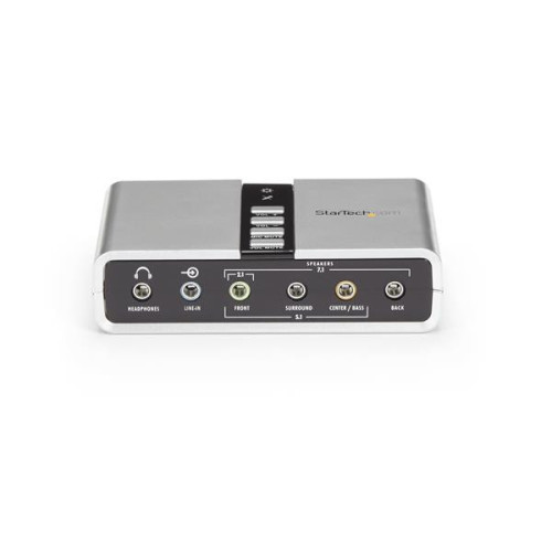 StarTech.com Placa de Adaptador de Som Externa USB 7.1 com Áudio Digital SPDIF StarTech.com Placa de Adaptador de Som Externa USB 7.1 com Áudio Digital SPDIF