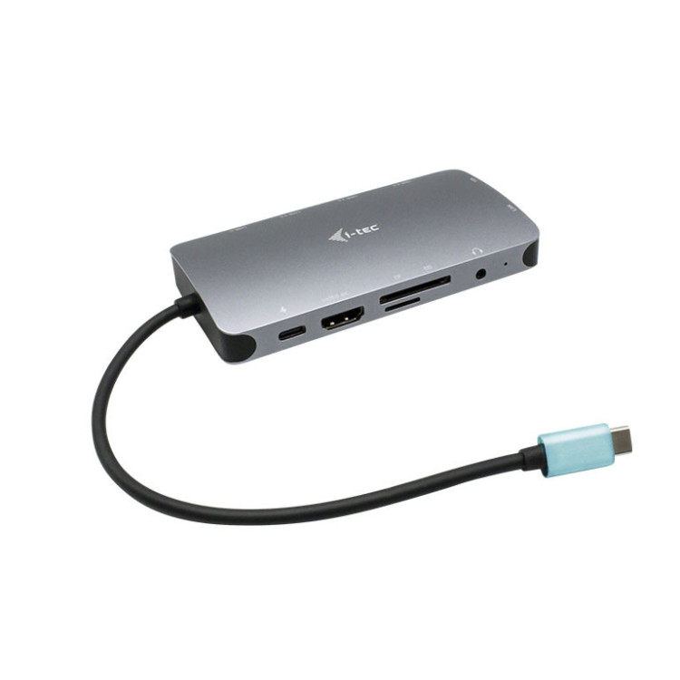 i-tec Metal C31NANODOCKVGAPD base & duplicador de portas Com fios USB 3.2 Gen 1 (3.1 Gen 1) Type-C Prateado