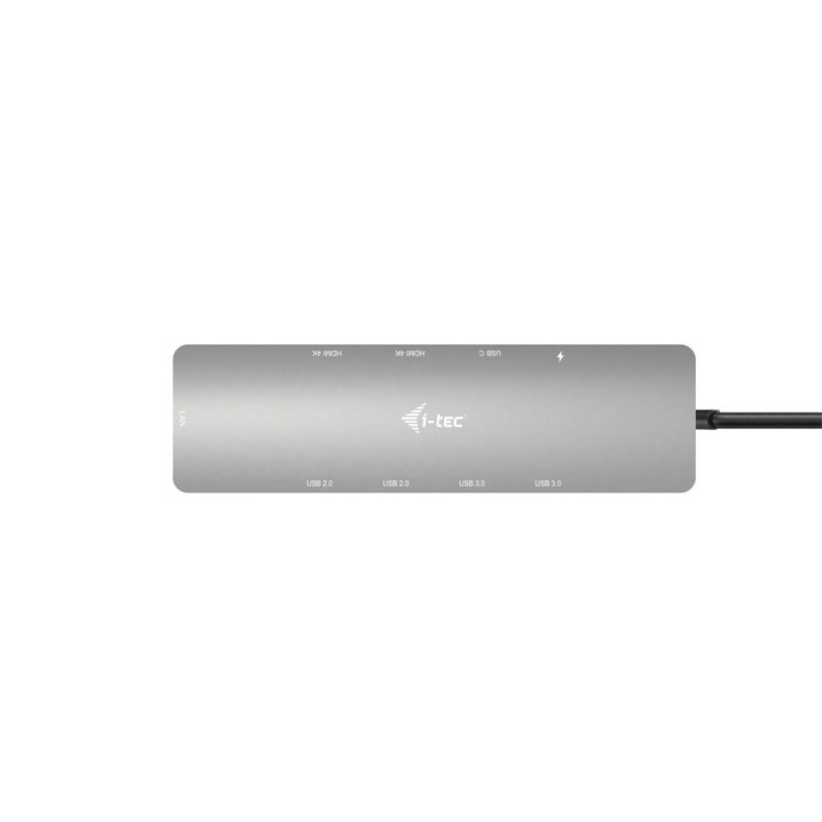 i-tec C31NANOHDM2DOCPD base & duplicador de portas Com fios USB 3.2 Gen 1 (3.1 Gen 1) Type-C Prateado